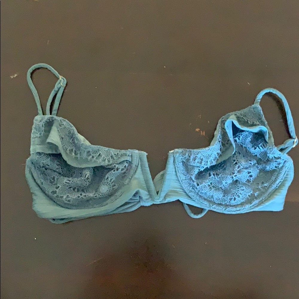 for love and lemons swim blue lace top